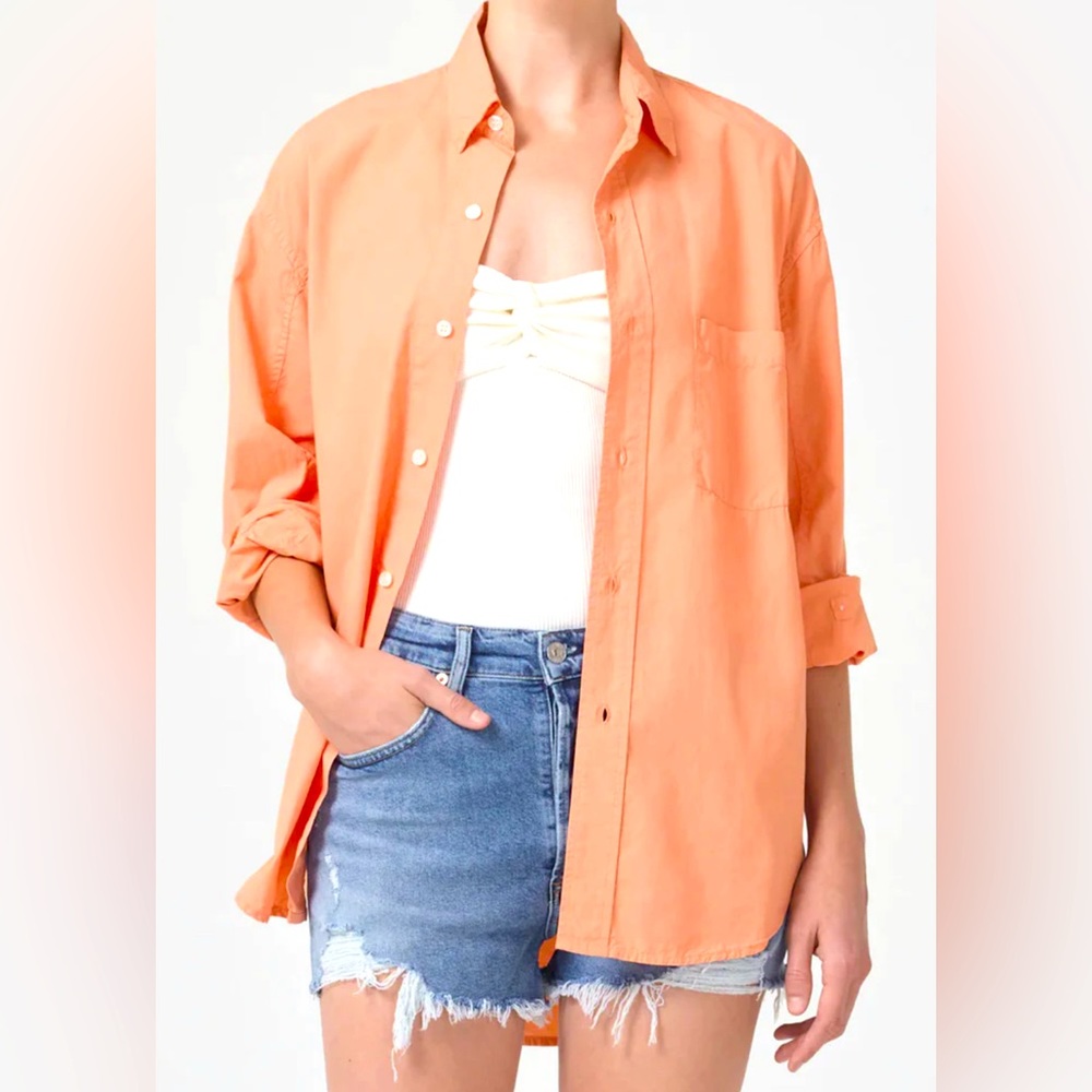 NWT Citizens of Humanity Kayla Shirt Papaya Small